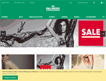 Tablet Screenshot of palmers-shop.com